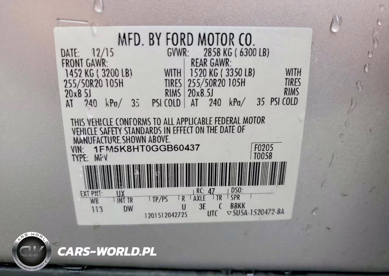 2016 Ford Explorer Platinum VIN:1FM5K8HT0GGB60437 - 12
