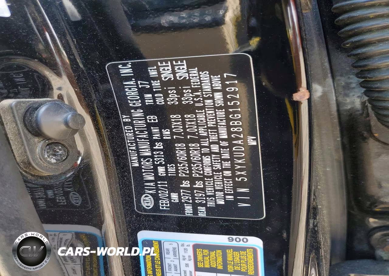 2011 Kia Sorento Ex VIN:5XYKUDA28BG152917 - 13