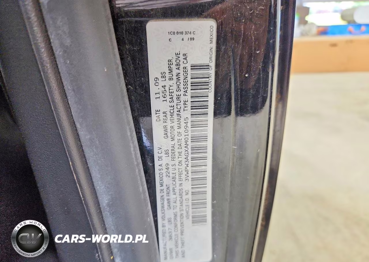 2010 Volkswagen New Beetle VIN:3VWPW3AGXAM010945 - 12