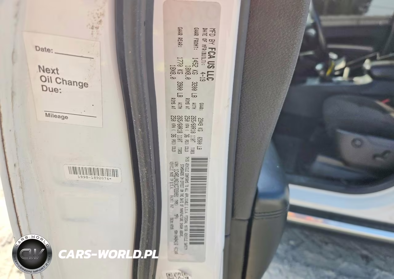 2019 Dodge Durango Sxt VIN:1C4RDJAG1KC722091 - 12
