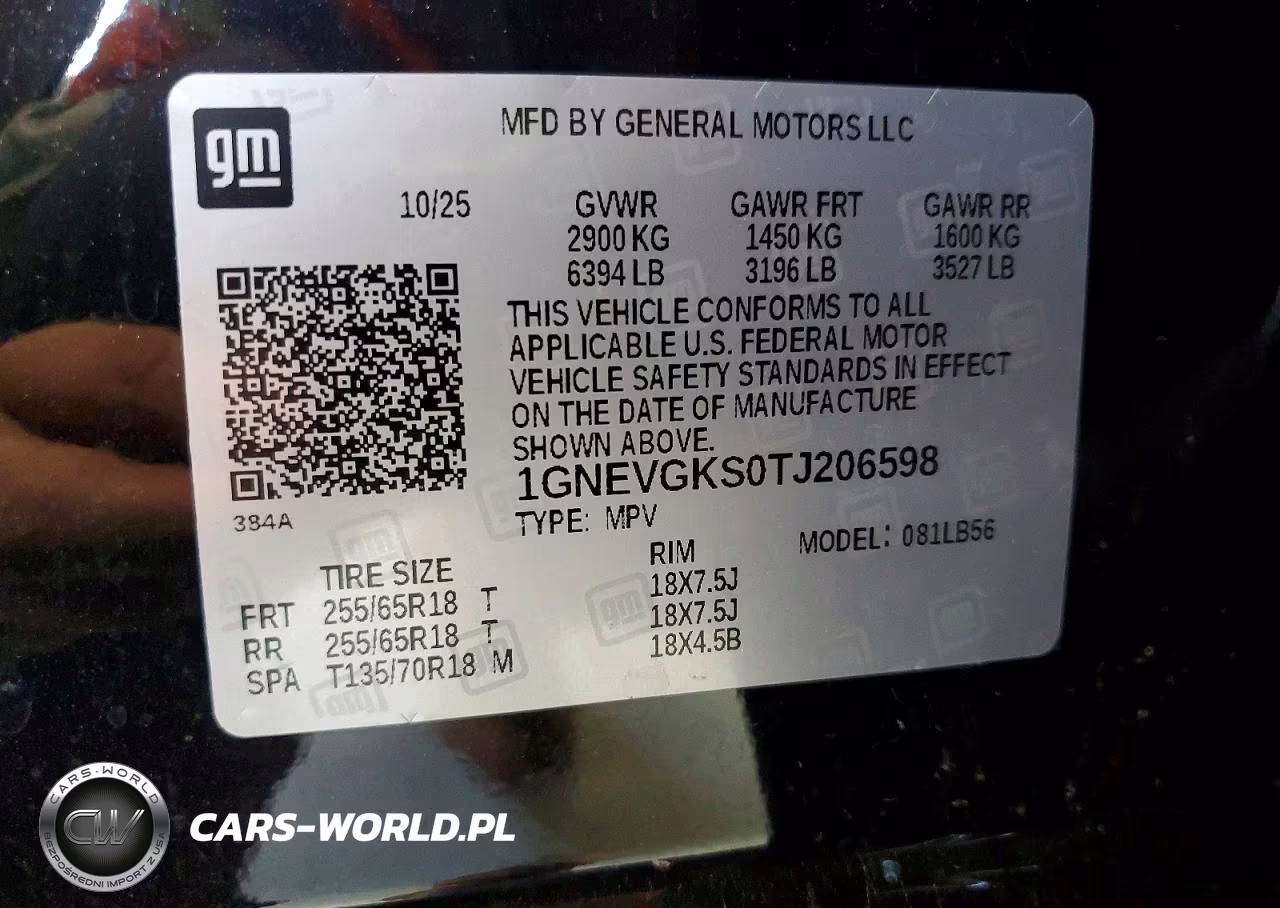 2026 Chevrolet Traverse Lt VIN:1GNEVGKS0TJ206598 - 14