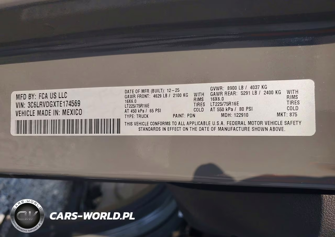 2026 Ram Promaster 2500 Delivery Van VIN:3C6LRVDGXTE174569 - 13