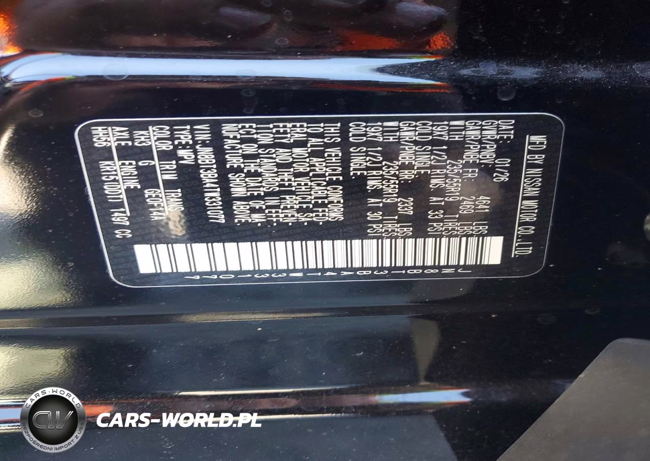 2026 Nissan Rogue Dark Armor VIN:JN8BT3BA4TW331077 - 13
