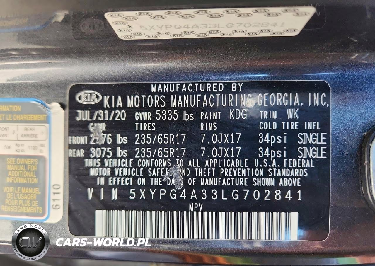 2020 Kia Sorento Lx VIN:5XYPG4A33LG702841 - 14