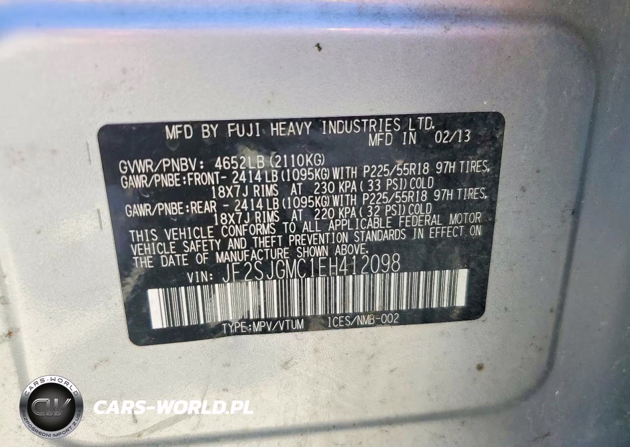 2014 Subaru Forester 2.0Xt Touring VIN:JF2SJGMC1EH412098 - 12