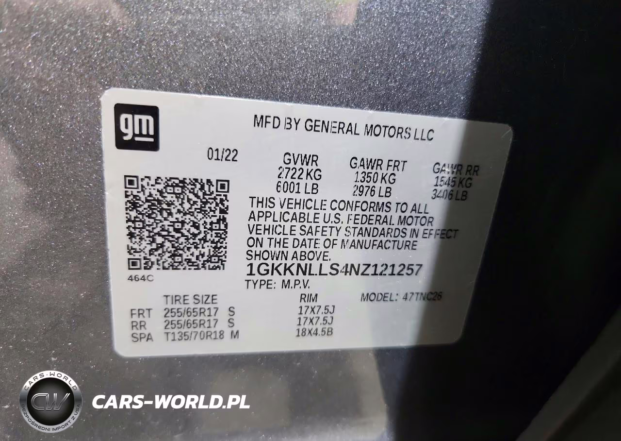 2022 GMC Acadia At4 VIN:1GKKNLLS4NZ121257 - 13
