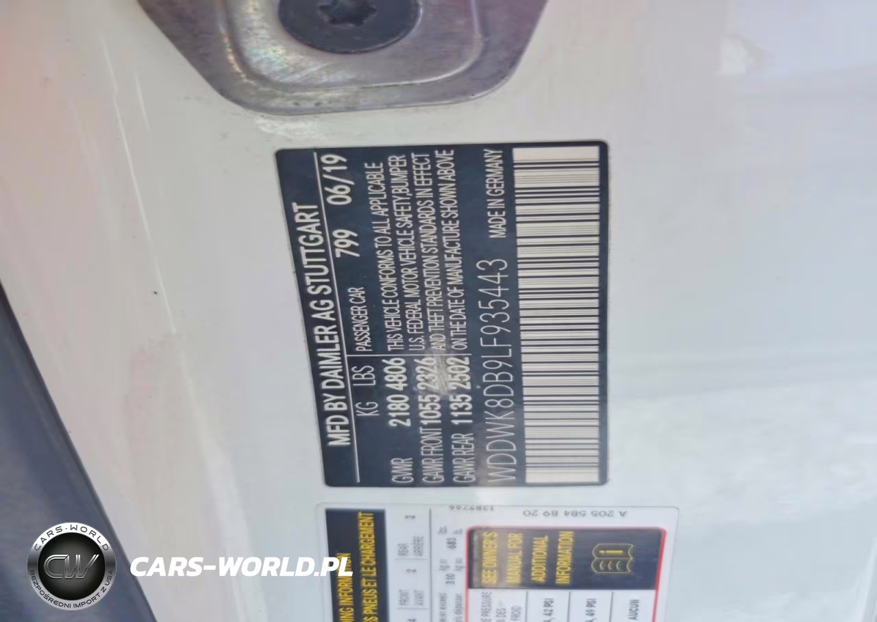 2020 Mercedes-Benz C 300 VIN:WDDWK8DB9LF935443 - 12