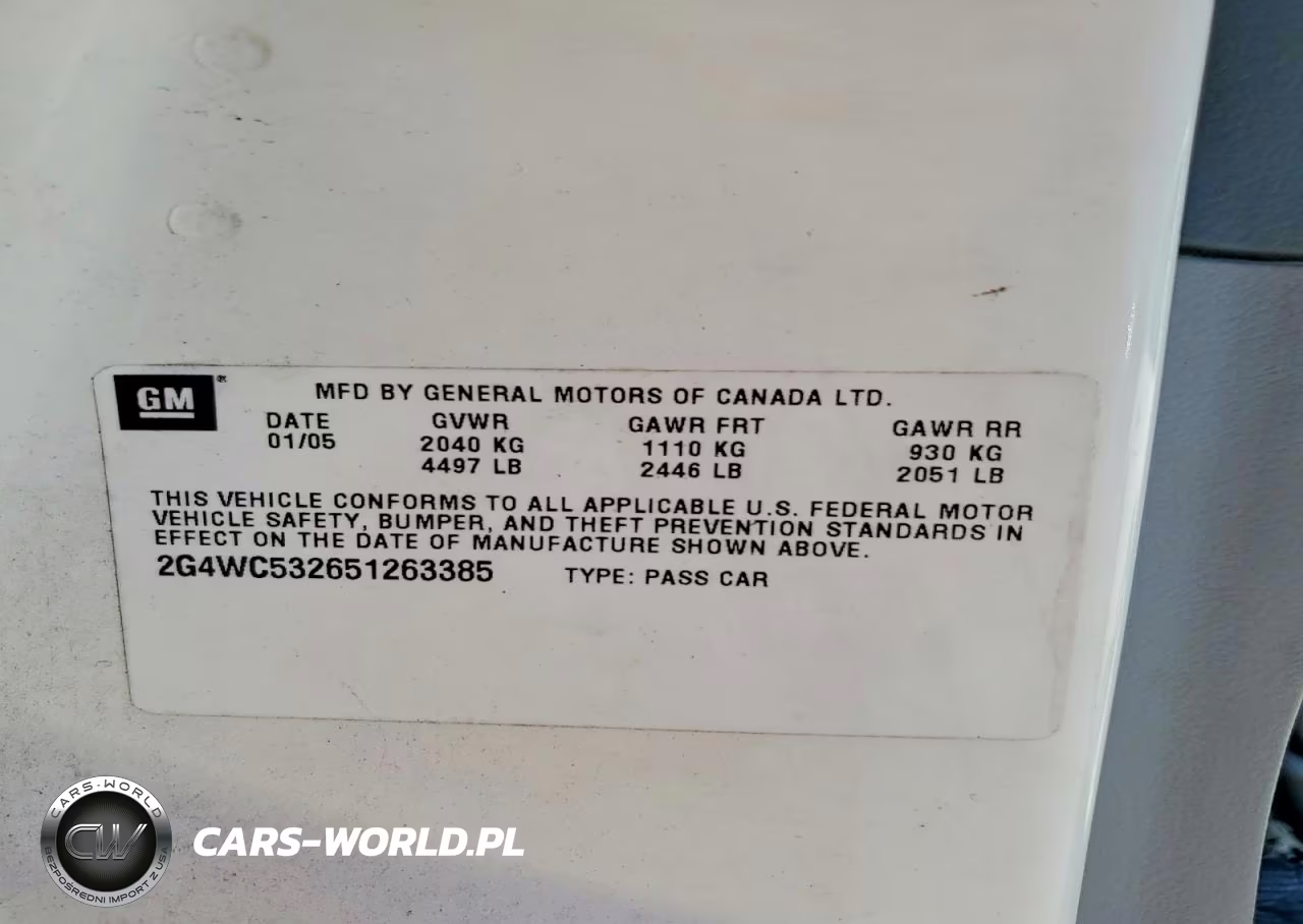 2005 Buick Lacrosse Cx VIN:2G4WC532651263385 - 12