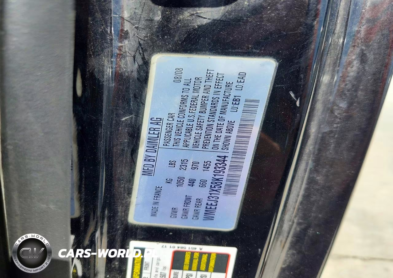 2008 Smart Fortwo Pure VIN:WMEEJ31X58K193344 - 12