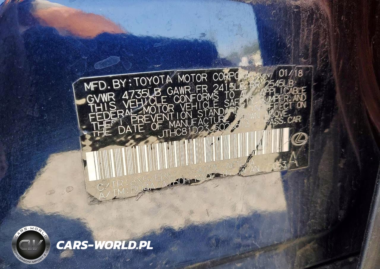 2018 Lexus Is 300 VIN:JTHC81D23J5028613 - 13