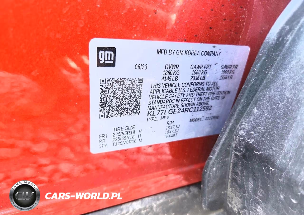 2024 Chevrolet Trax 1Rs VIN:KL77LGE24RC112592 - 13