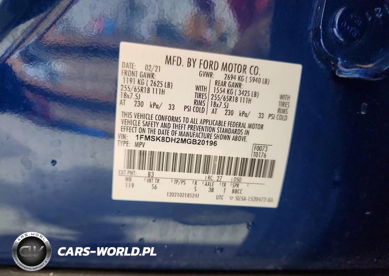 2021 Ford Explorer Xlt VIN:1FMSK8DH2MGB20196 - 13