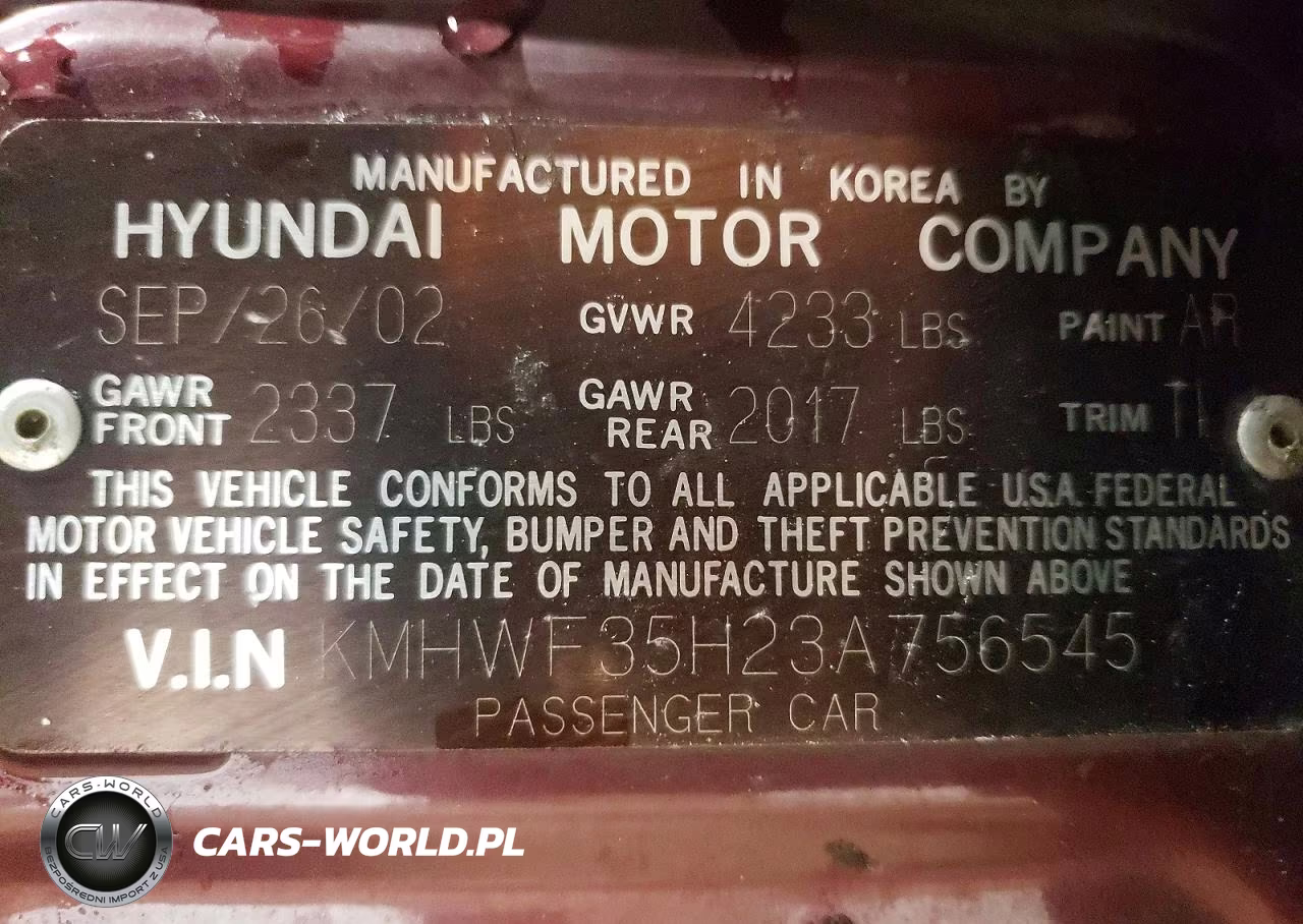2003 Hyundai Sonata Gls VIN:KMHWF35H23A756545 - 12