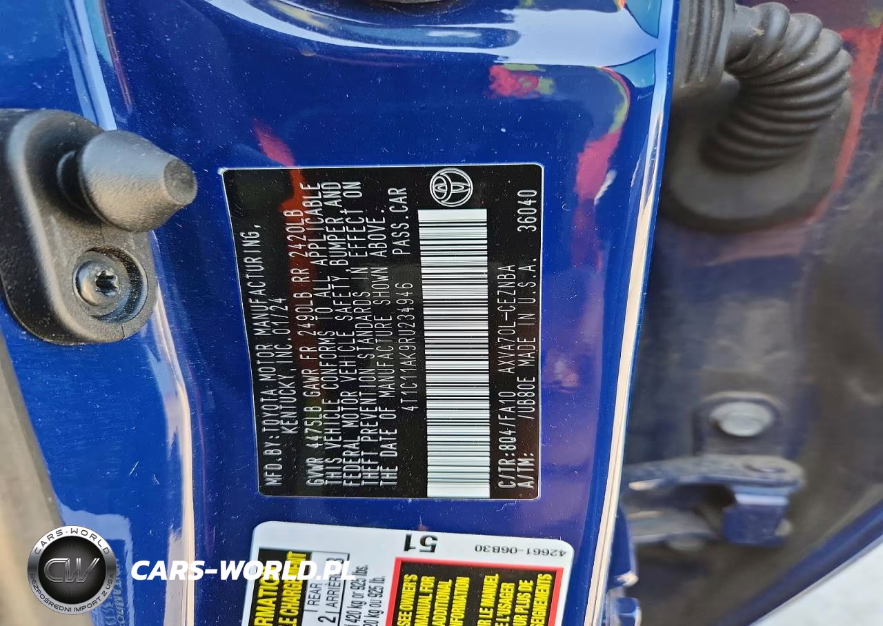 2024 Toyota Camry Le VIN:4T1C11AK9RU234946 - 12