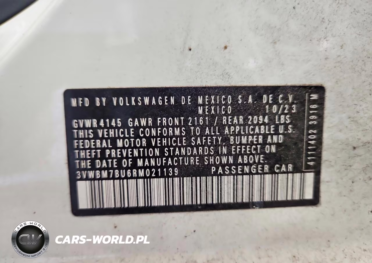 2024 Volkswagen Jetta Sport VIN:3VWBM7BU6RM021139 - 12