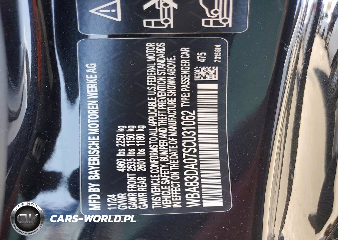 2025 BMW M440Xi VIN:WBA83DA07SCU31062 - 12