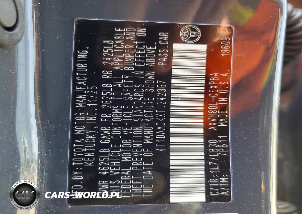 2026 Toyota Camry Xse VIN:4T1DAACKXTU242367 - 13