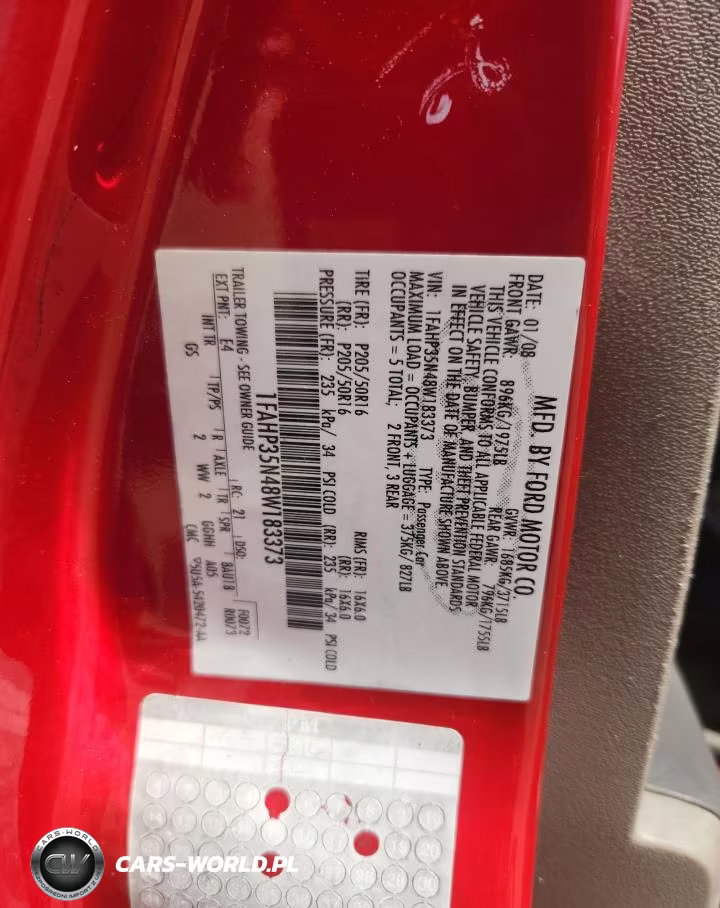 2008 Ford Focus Se VIN:1FAHP35N48W183373 - 12