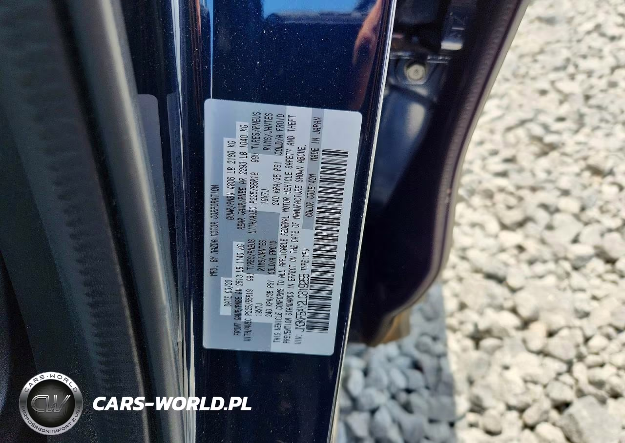2020 Mazda Cx-5 Grand Touring Reserve VIN:JM3KFBAY2L0819255 - 12
