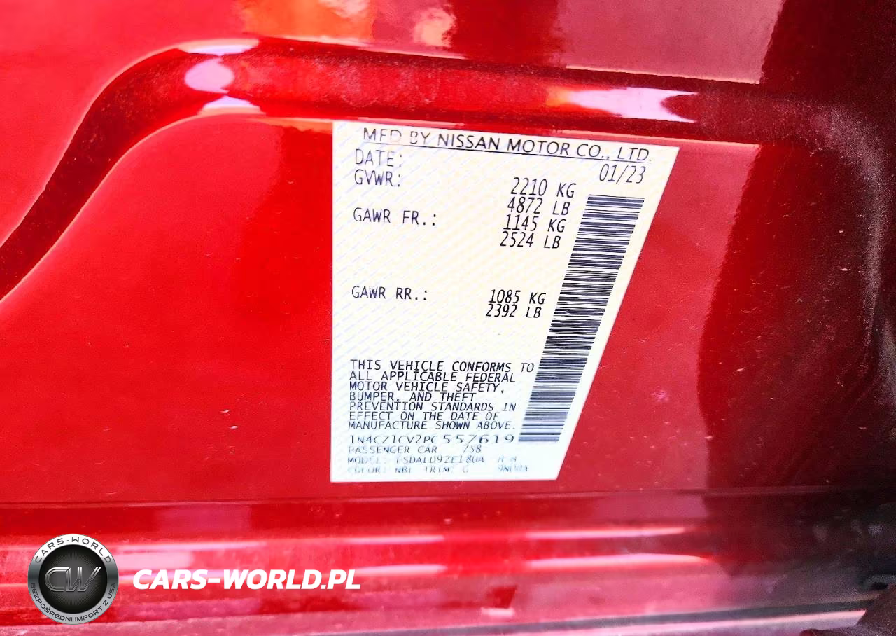 2023 Nissan Leaf Sv Plus VIN:1N4CZ1CV2PC557619 - 12