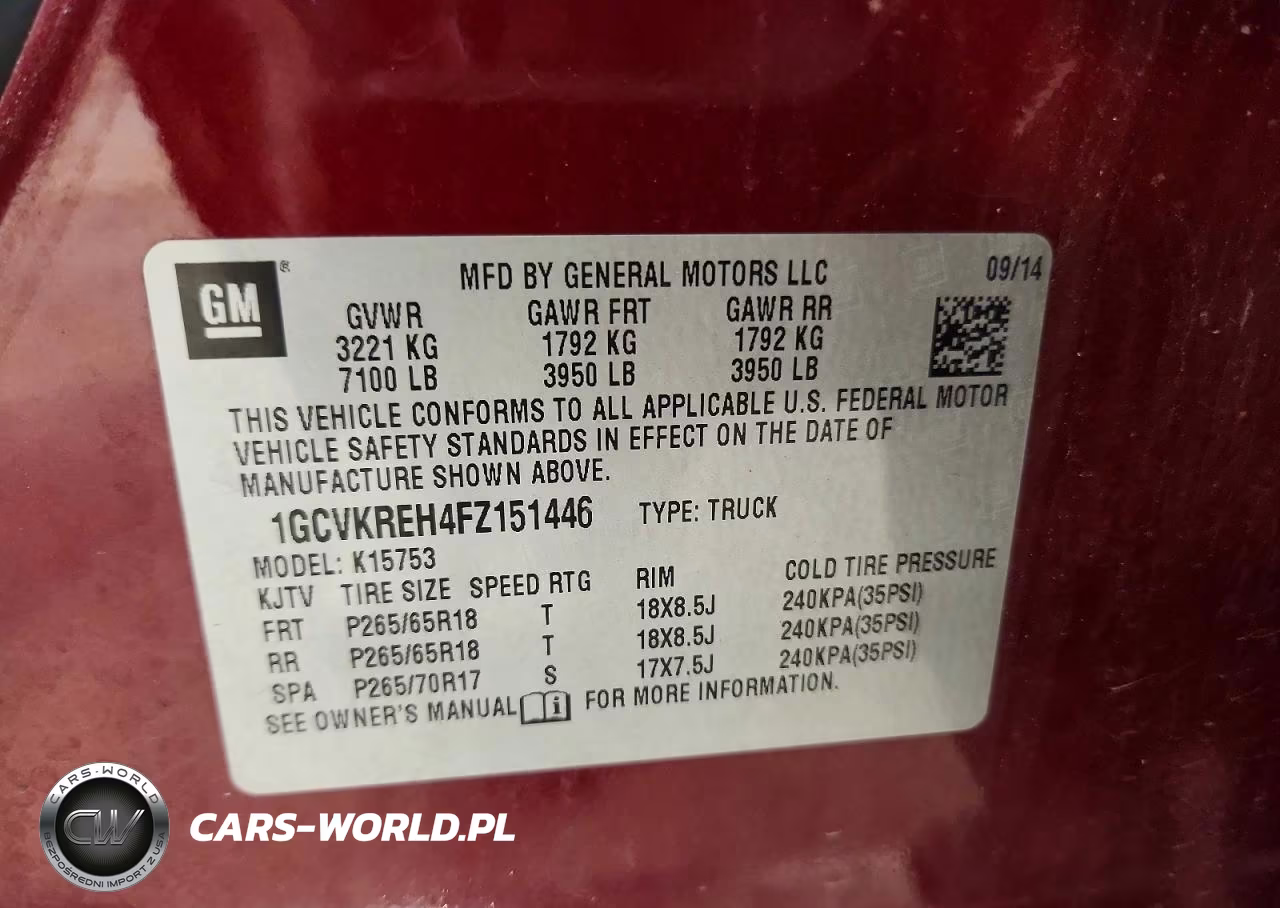 2015 Chevrolet Silverado K1500 Lt VIN:1GCVKREH4FZ151446 - 12