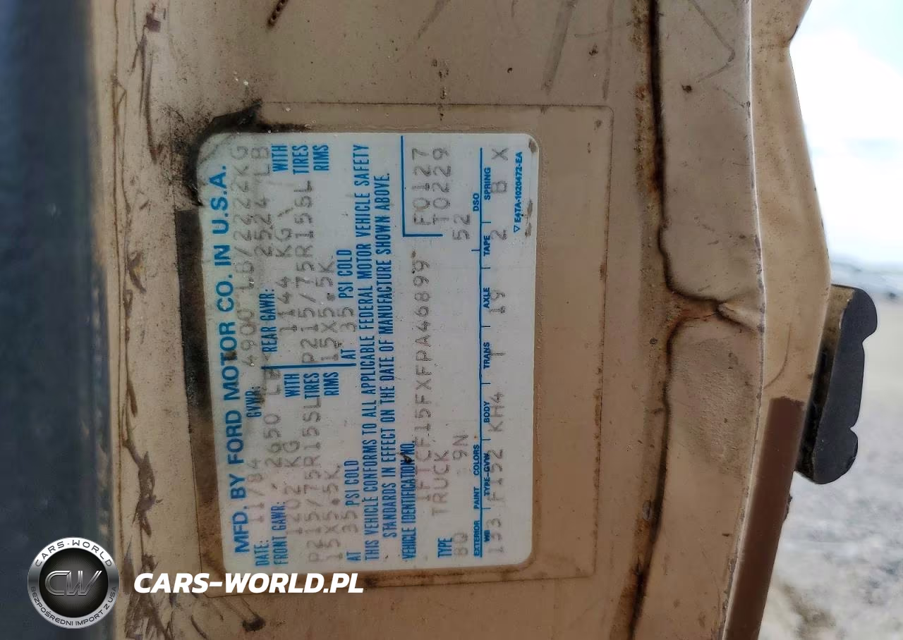 1985 Ford F150 VIN:1FTCF15FXFPA46899 - 12