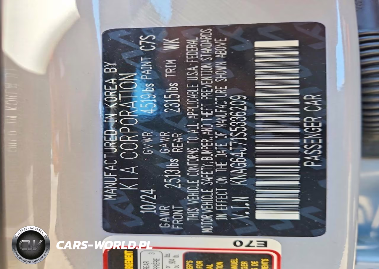 2025 Kia K5 Gt Line VIN:KNAG64J71S5336209 - 13