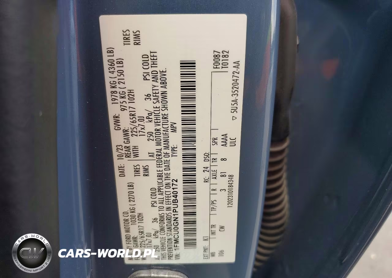 2023 Ford Escape Active VIN:1FMCU0GN1PUB40172 - 13