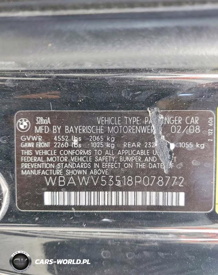 2008 BMW 328 Xi Sulev VIN:WBAWV53518P078772 - 12