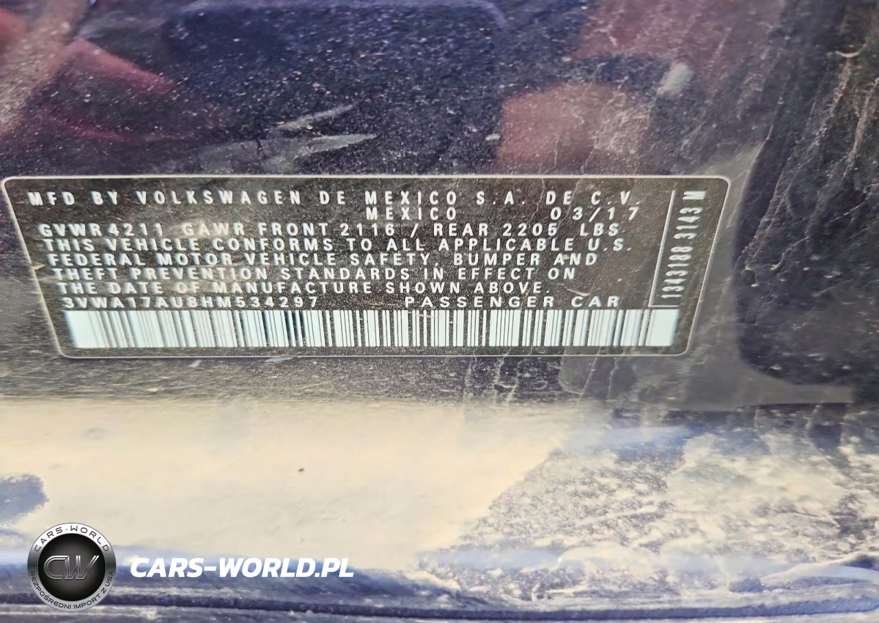 2017 Volkswagen Golf Sportwagen S VIN:3VWA17AU8HM534297 - 12