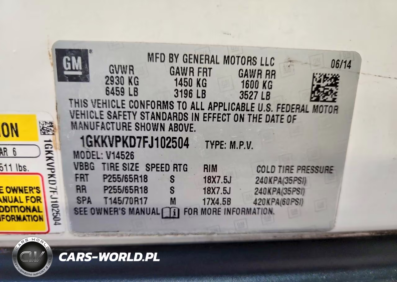 2015 GMC Acadia Sle VIN:1GKKVPKD7FJ102504 - 13