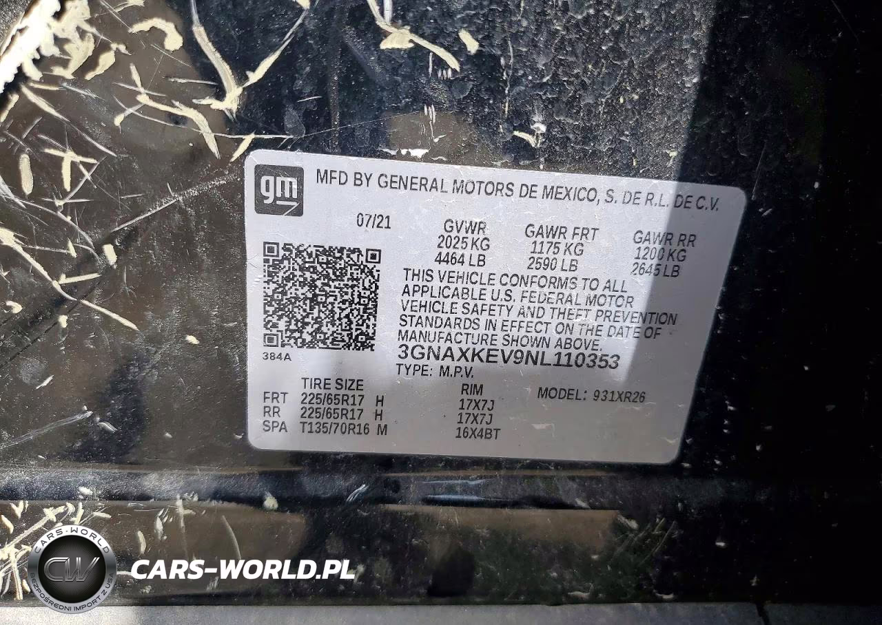 2022 Chevrolet Equinox Lt VIN:3GNAXKEV9NL110353 - 13