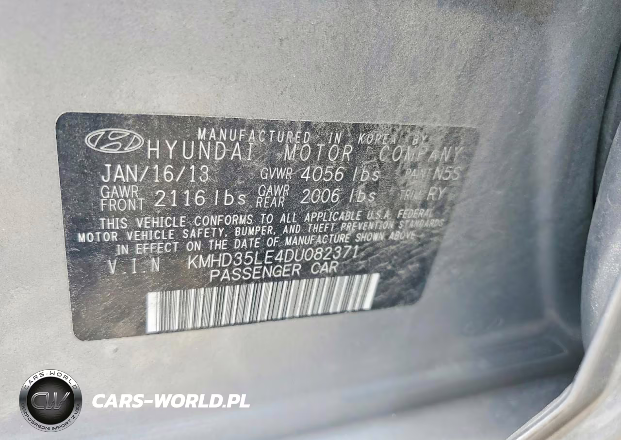 2013 Hyundai Elantra Gt Base VIN:KMHD35LE4DU082371 - 12