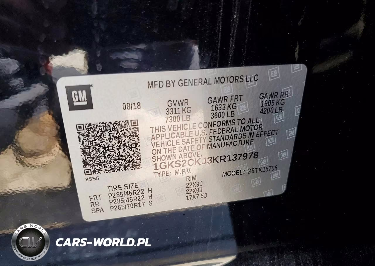 2019 GMC Yukon Denali VIN:1GKS2CKJ3KR137978 - 13