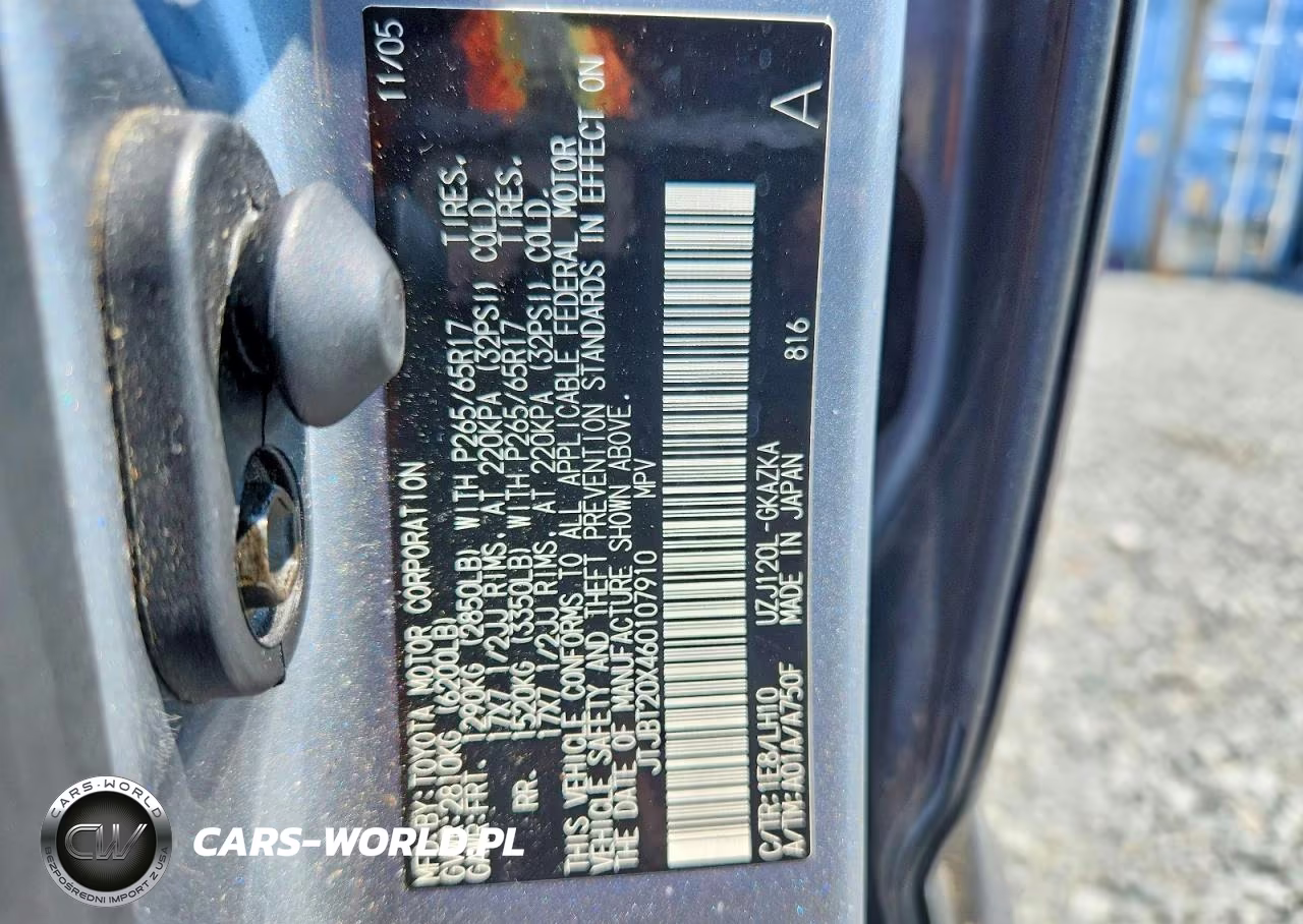 2006 Lexus Gx 470 VIN:JTJBT20X460107910 - 13