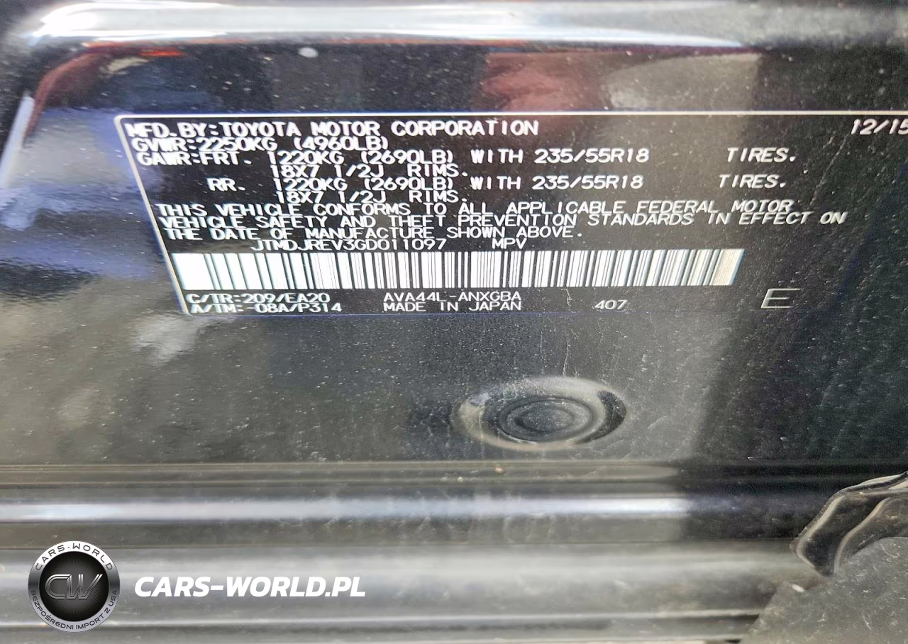 2016 Toyota Rav4 Hv Limited VIN:JTMDJREV3GD011097 - 13