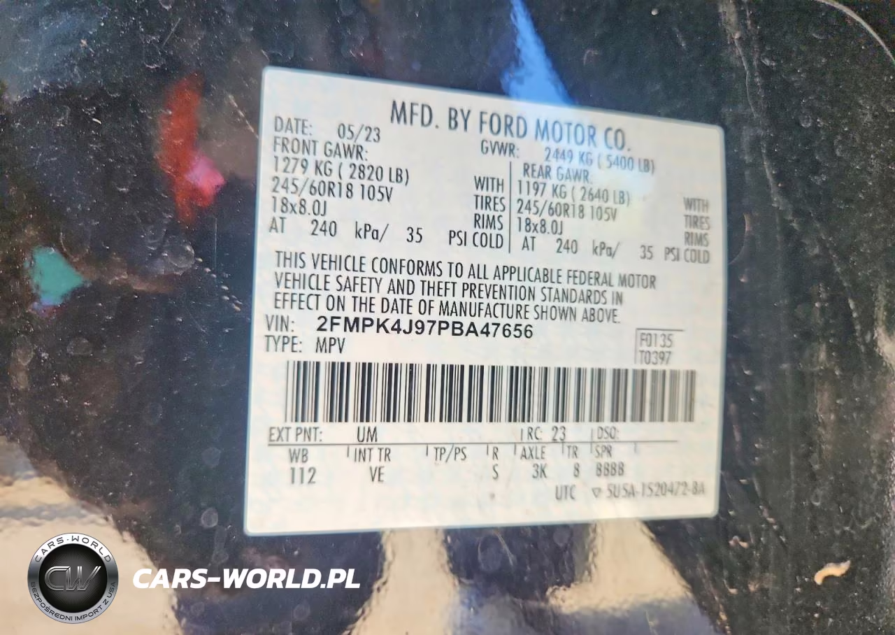 2023 Ford Edge Sel VIN:2FMPK4J97PBA47656 - 14