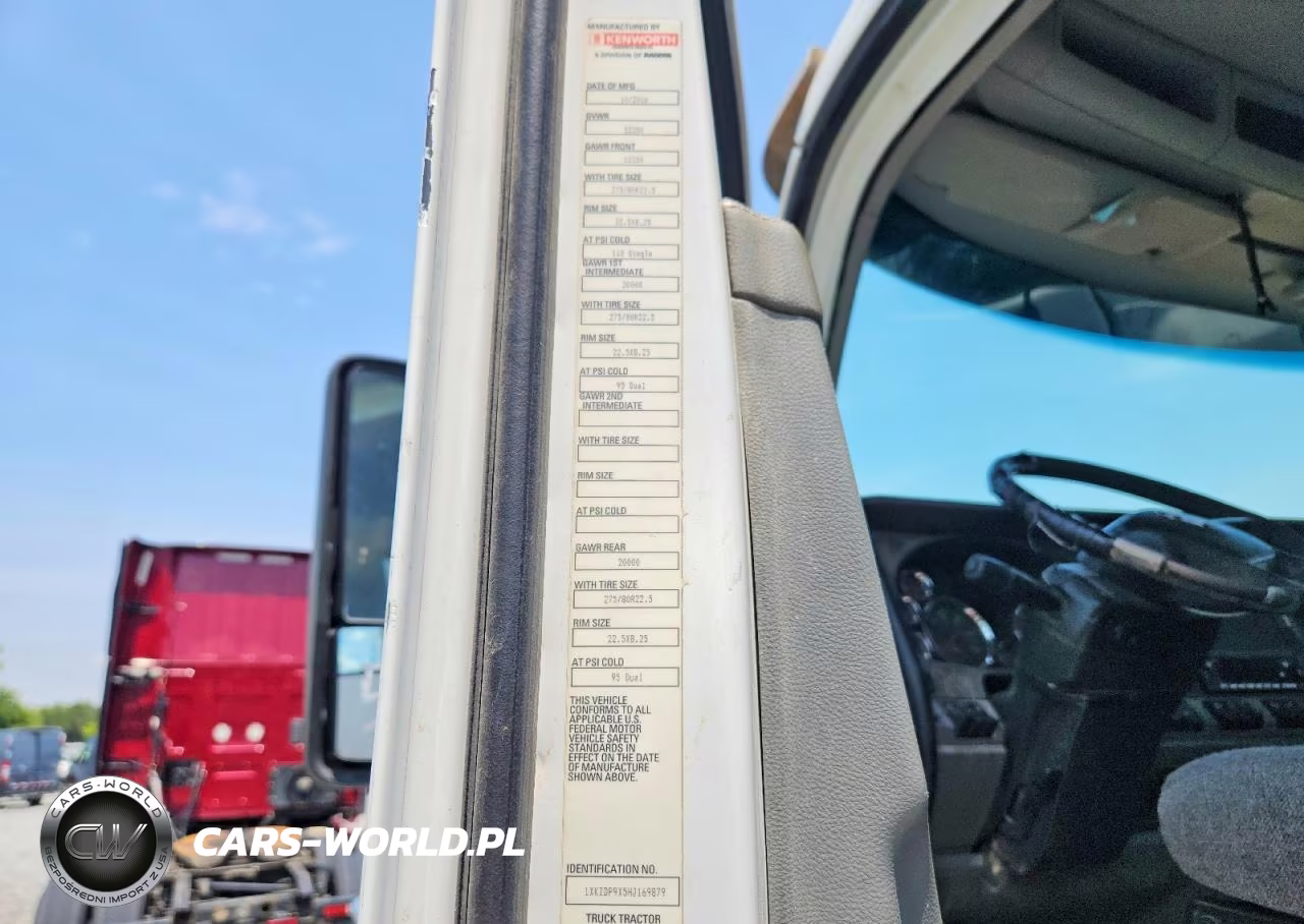 2017 Kenworth T880 Semi Truck VIN:1XKZDP9X5HJ169879 - 10