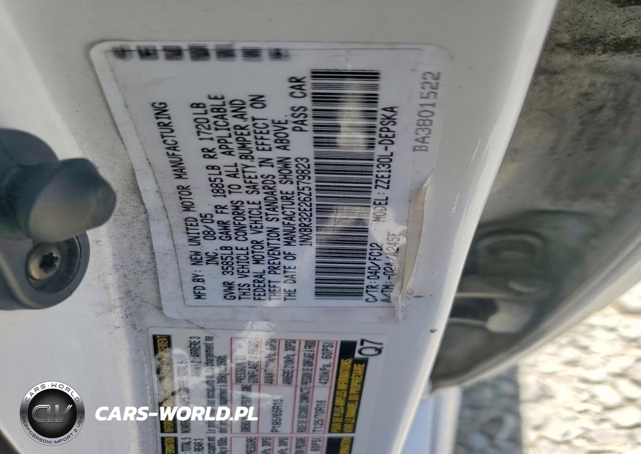 2006 Toyota Corolla S VIN:1NXBR32E26Z579823 - 12