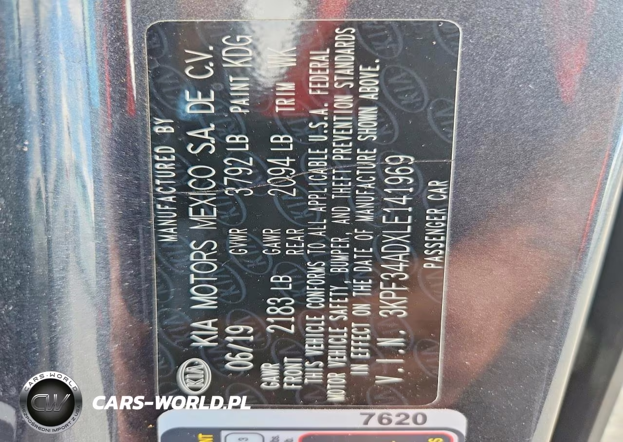 2020 Kia Forte Gt Line VIN:3KPF34ADXLE141969 - 12