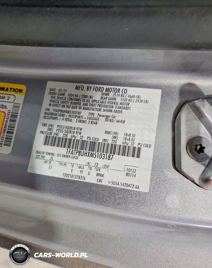 2021 Ford Mustang VIN:1FATP8UHXM5103187 - 13
