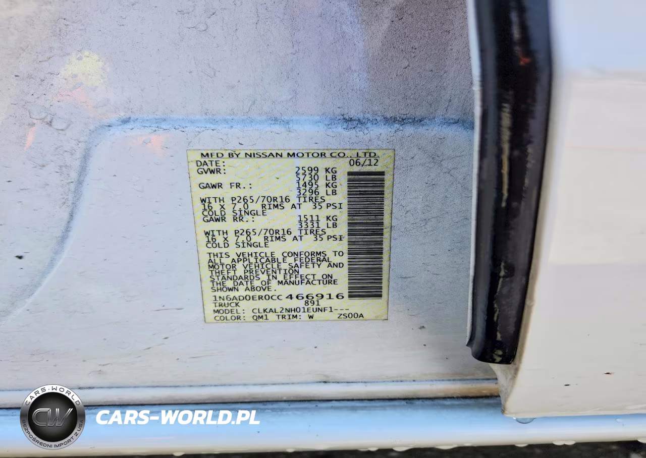2012 Nissan Frontier S VIN:1N6AD0ER0CC466916 - 12