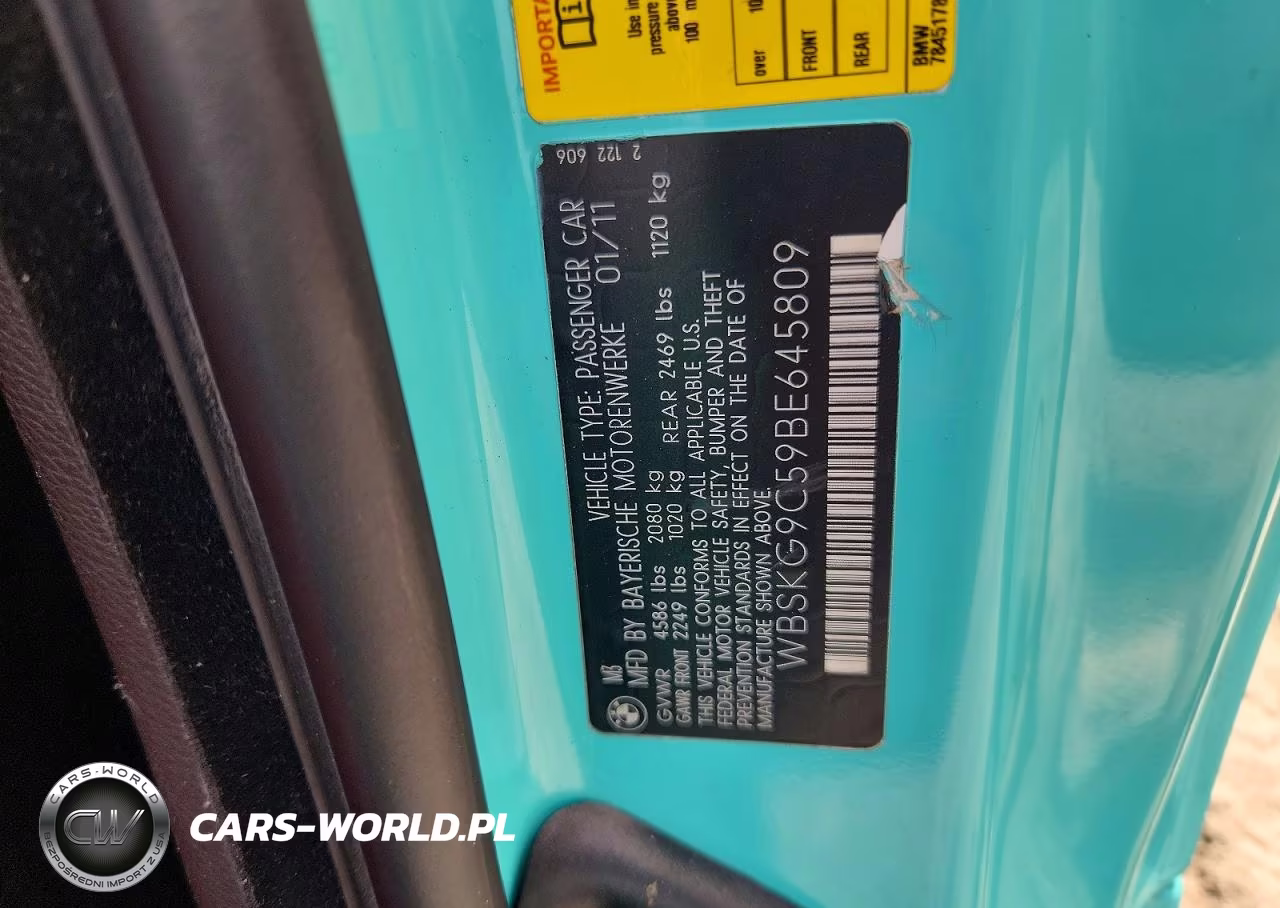 2011 BMW M3 VIN:WBSKG9C59BE645809 - 12