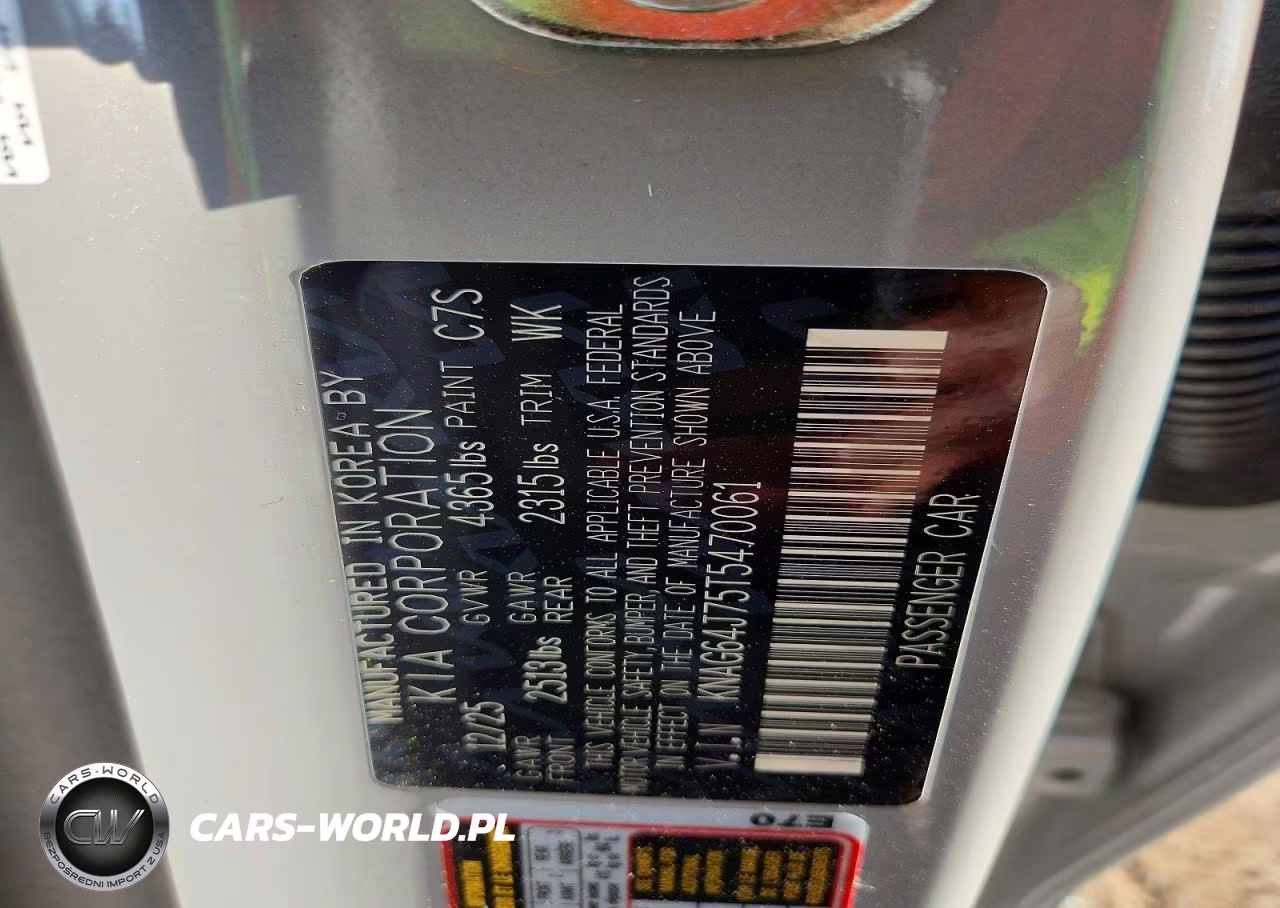 2026 Kia K5 Gt Line VIN:KNAG64J75T5470061 - 12