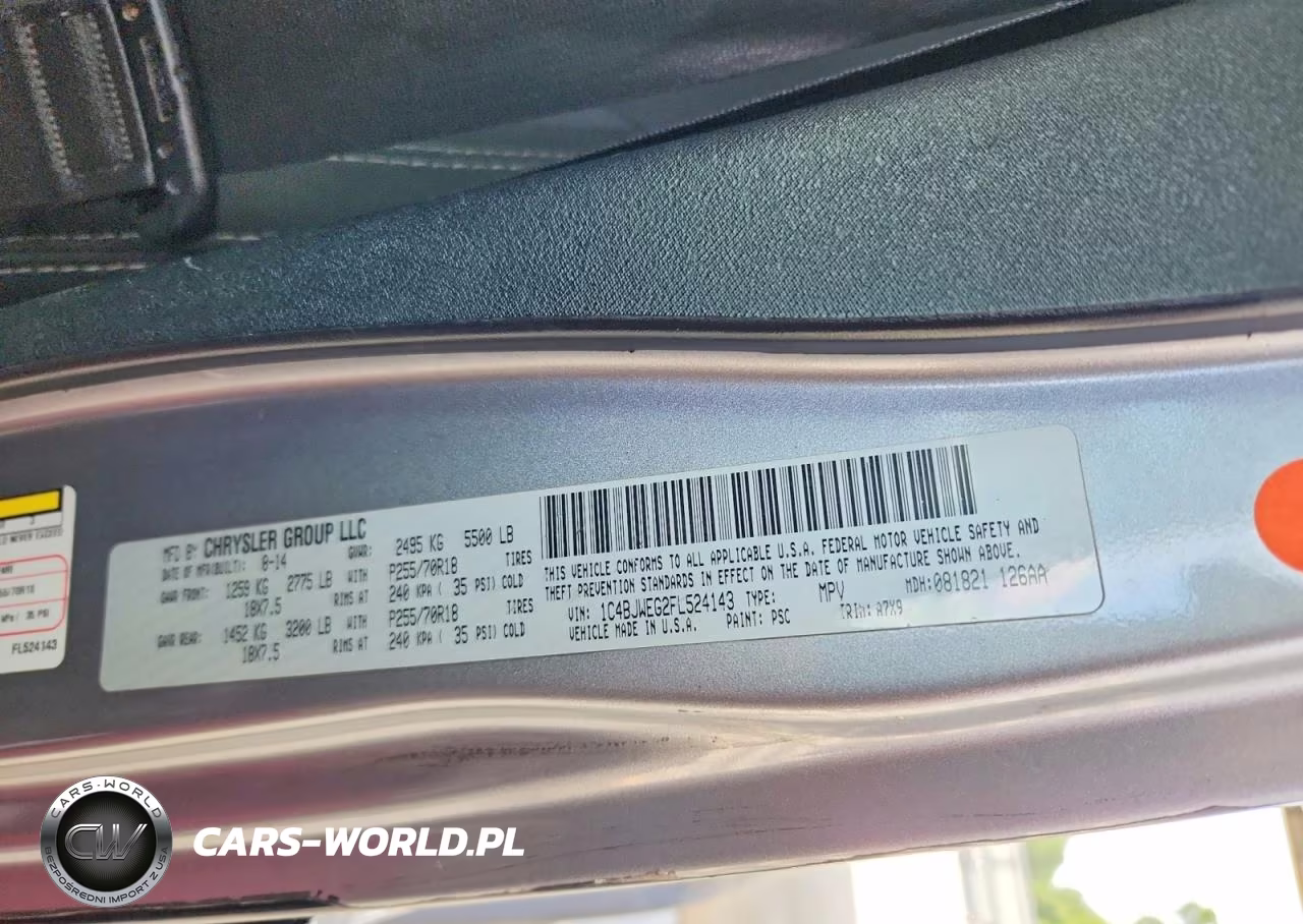 2015 Jeep Wrangler Unlimited Sahara VIN:1C4BJWEG2FL524143 - 13