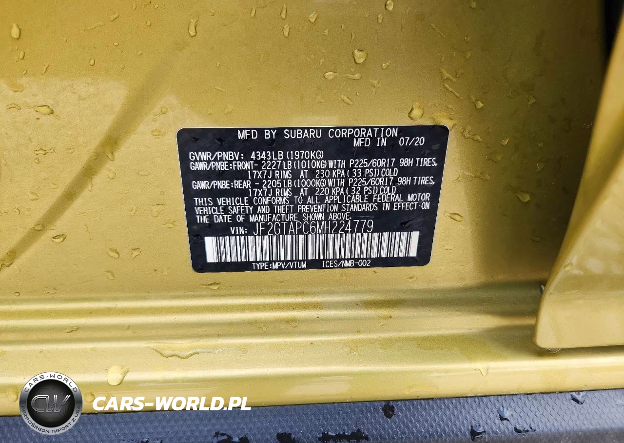 2021 Subaru Crosstrek Premium VIN:JF2GTAPC6MH224779 - 13