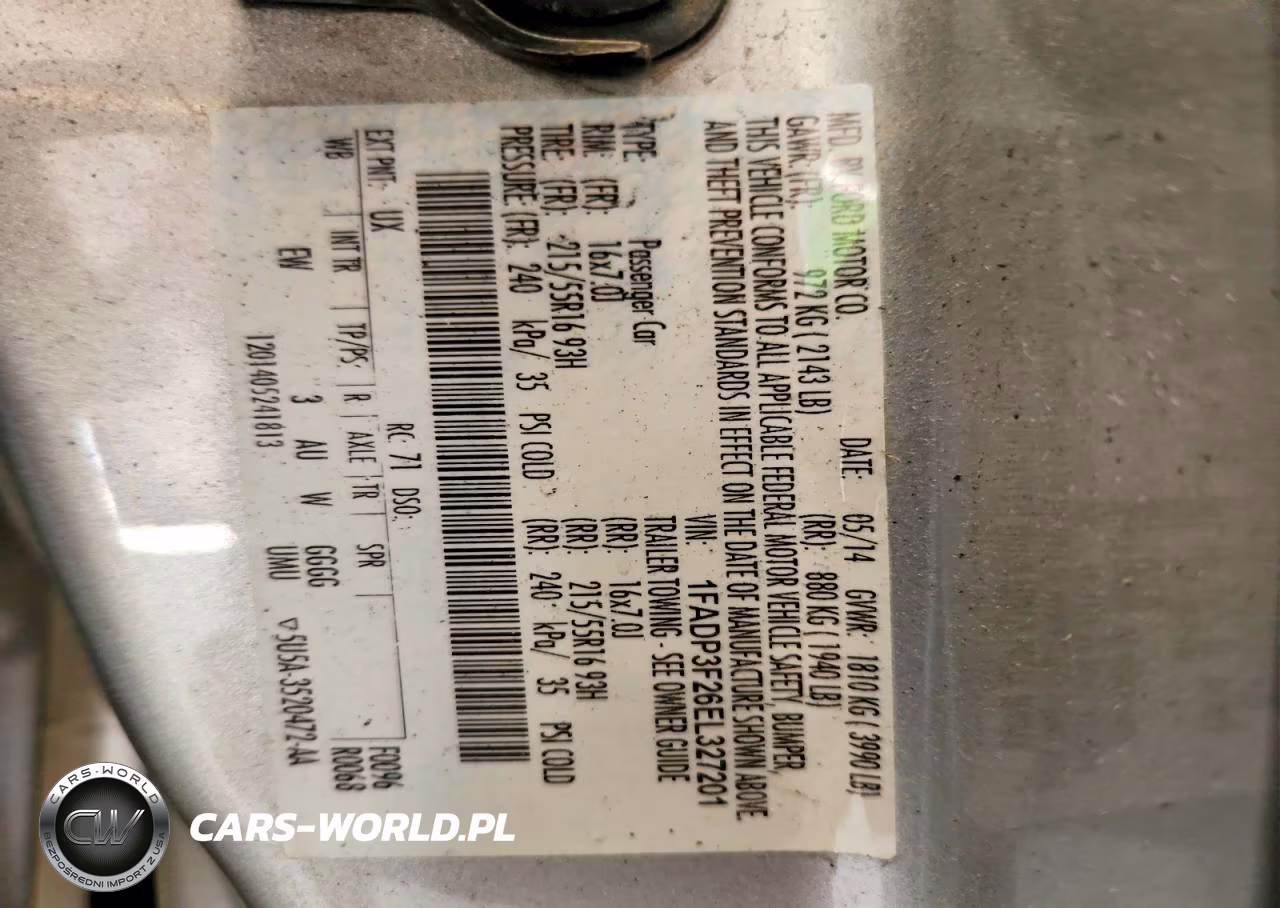 2014 Ford Focus Se VIN:1FADP3F26EL327201 - 12