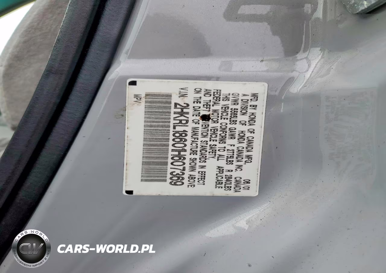 2001 Honda Odyssey Ex VIN:2HKRL18601H607369 - 13