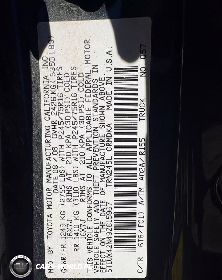 2009 Toyota Tacoma Access Cab VIN:5TEUX42N49Z615967 - 10
