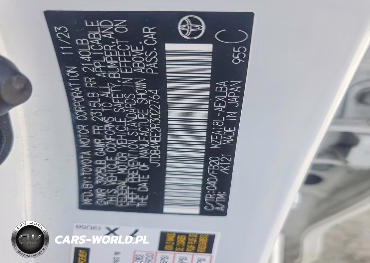 2024 Toyota Corolla Le VIN:JTDB4MEE2R3022764 - 12
